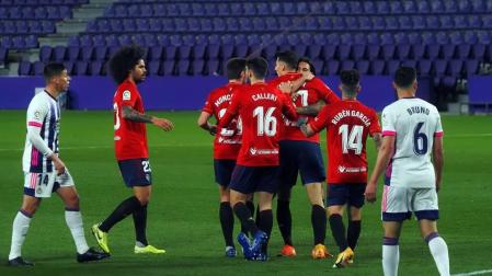 Puntuación de los jugadores de Osasuna contra el Valladolid