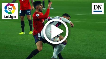 Resumen del Valladolid-Osasuna: gol de Orellana (2-2)