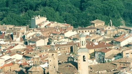 Vista aérea de la iglesia de San Saturnino.