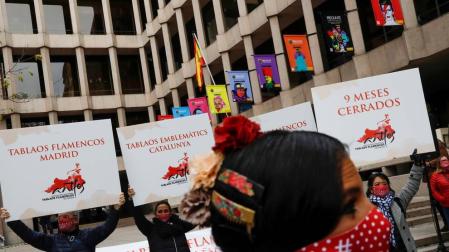 Los tablaos flamencos protestan ante el Ministerio de Cultura por su "situación límite"