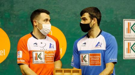 Ezkurdia y Jaka se juegan en Eibar estar en la final del Cuatro y Medio