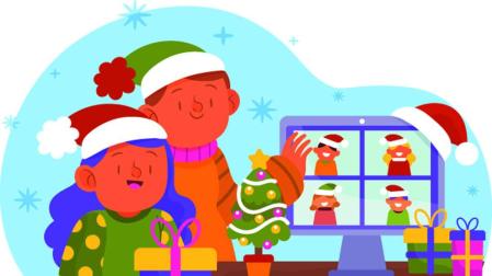 Unas navidades con turrón, villancicos y videollamadas