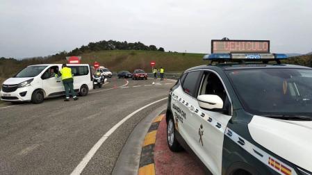 Control de la Guardia Civil.