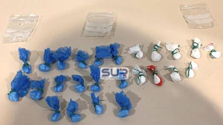 Droga interceptada por la Policía Nacional.