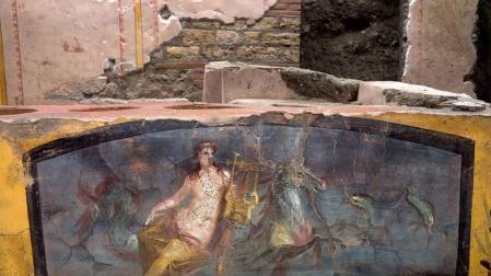 Descubren en Pompeya un termopolio, un restaurante aún con restos de comida