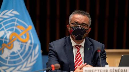 El director general de la Organización Mundial de la Salud (OMS), Tedros Adhanom Ghebreyesus.