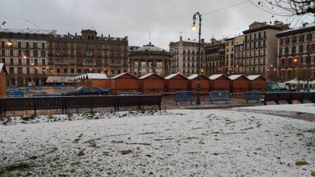 La nieve es la protagonista este 2 de enero en la Comunidad foral, que se encuentra en alerta amarilla