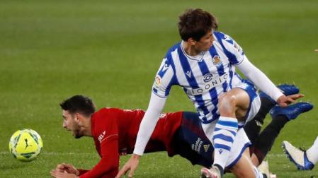Calleri y Le Normand, en el partido de este domingo.