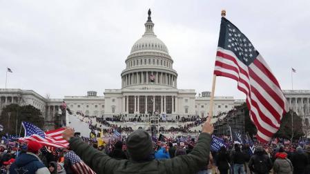 Imágenes del asalto al Capitolio de Estados Unidos.