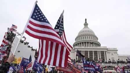 Imágenes del asalto al Capitolio de Estados Unidos.
