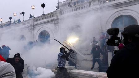 Imágenes del asalto al Capitolio de Estados Unidos.