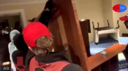 Así destrozan los simpatizantes de Trump el Capitolio