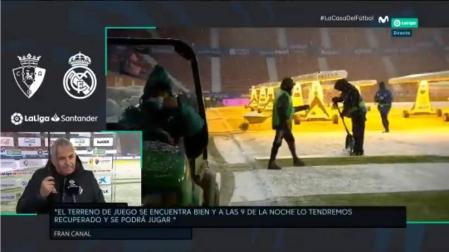 Fran Canal, a las 18 horas: "El partido no corre peligro"