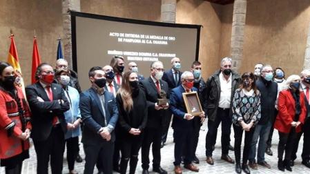 Osasuna recibe la Medalla de Oro de Pamplona como "orgulloso embajador"