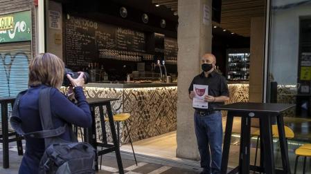 Los bares protestan por la situación de la hostelería ante la pandemia