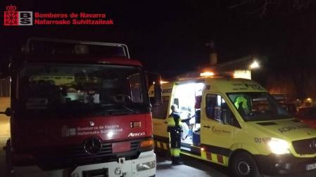 Rescatado tras tirarse al río Arga en Funes cuando huía de la Policía