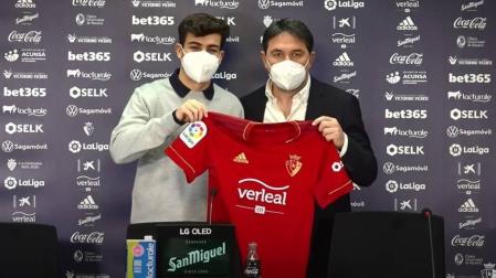Manu Sánchez: "Desde verano tuve la intención de venir a Osasuna"