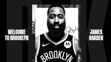 Anuncio del fichaje de Harden por los Nets.
