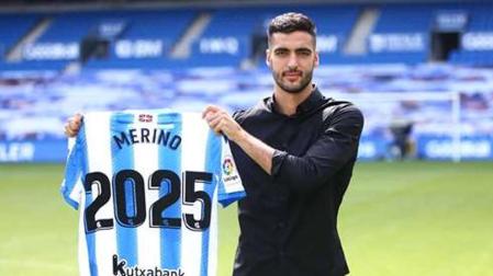 Mikel Merino, 'txuri urdin' hasta 2025