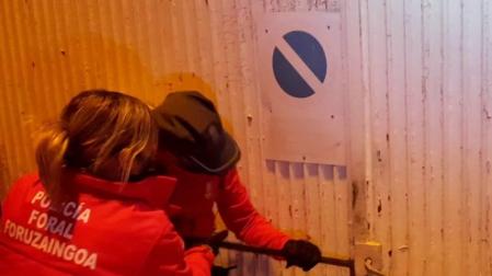 Detenido en una nave de Tiebas un hombre con 33 antecedentes