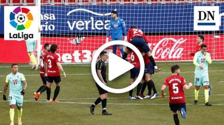 Resumen del Osasuna 3-1 Granada en vídeo: gol de Moncayola (3-1)