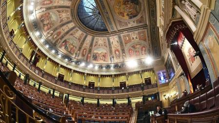 Un momento del pleno extraordinario celebrado este jueves en el Congreso de los Diputados