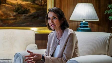 La ministra de Industria, Reyes Maroto, en una entrevista.
