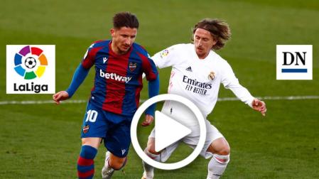 Resumen del Real Madrid 1-2 Levante en vídeo
