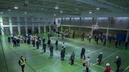 Vista general del polideportivo Toki Ona, donde se realizan las pruebas.