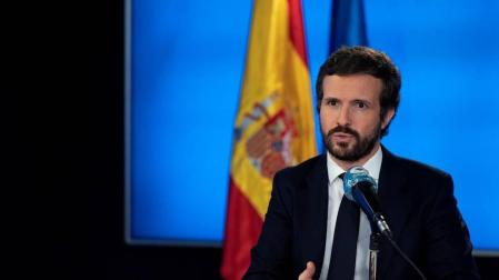 El presidente del PP, Pablo Casado.