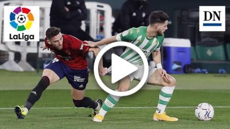 Resumen del Betis 1-1 Osasuna en vídeo