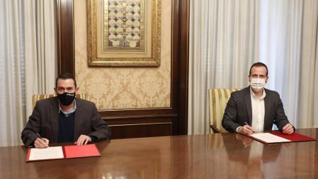 Firmado el convenio entre el Ejecutivo foral y Navarra TV