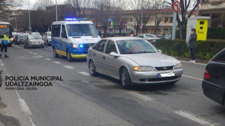 Herida grave una mujer en un accidente laboral en Pamplona