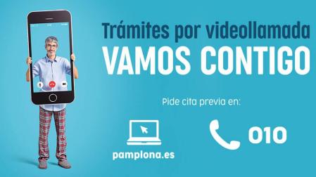 Pamplona activa un servicio de atención ciudadana con videollamada