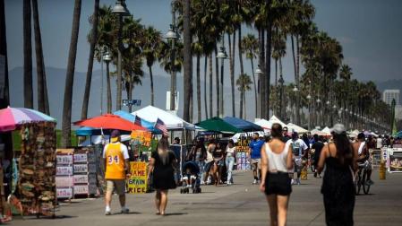 Los termómetros de California registran récord de temperaturas: 49,4 grados