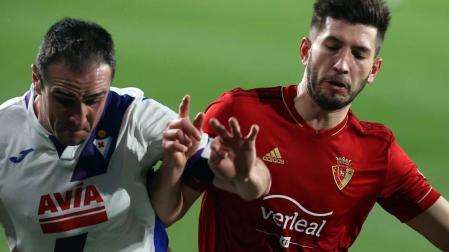 Imágenes del partido entre Osasuna y Eibar disputado en El Sadar.