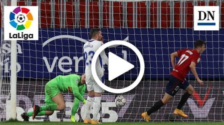 Resumen del Osasuna 2-1 Eibar: gol de Budimir (2-1)