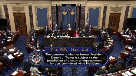Un momento de la votación en el Senado de Estados Unidos.