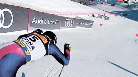 Adur Etxezarreta no completa el Super Gigante en el Mundial de Cortina d'Ampezzo