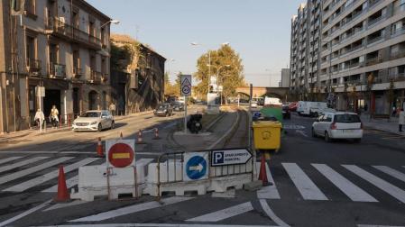 Tudela concluye la primera fase de reforma del paseo de Pamplona