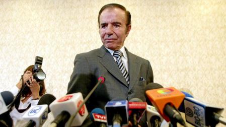 Menem, condenado por contrabando de armas