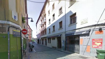 La calle Aldapa de Pamplona.