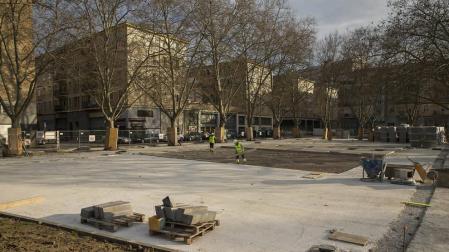 El nuevo parque en el antiguo patinódromo de San Jorge estará concluido en abril