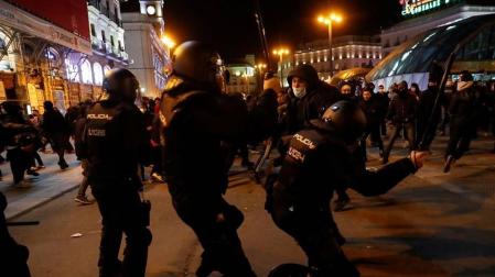 Nuevos altercados en las protestas por Pablo Hasel en Cataluña y Madrid