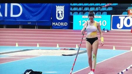 Miren Bartolomé, subcampeona de España de pértiga