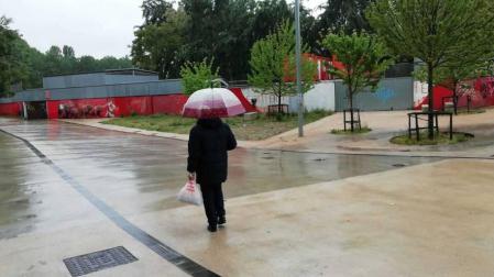 La lluvia llega de forma abundante y generalizada a toda Navarra