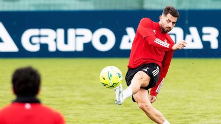 Jony, la buena noticia en el entrenamiento de Osasuna