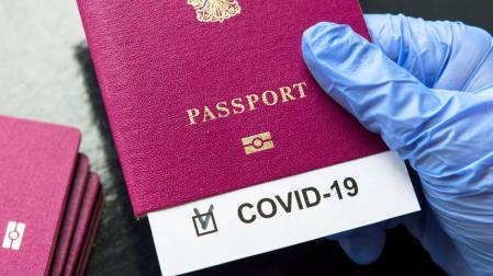 Imagen de una simulación del posible futuro Pasaporte Verde