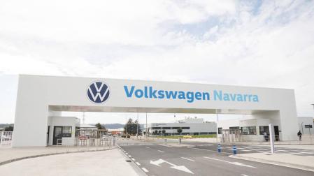 Entrada a las instalaciones de Volkswagen Navarra.
