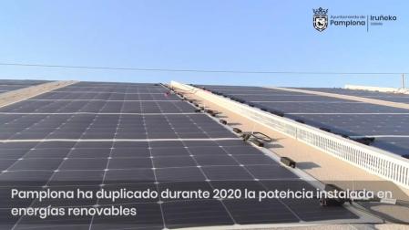 Pamplona duplicó la potencia instalada en energías renovables en 2020